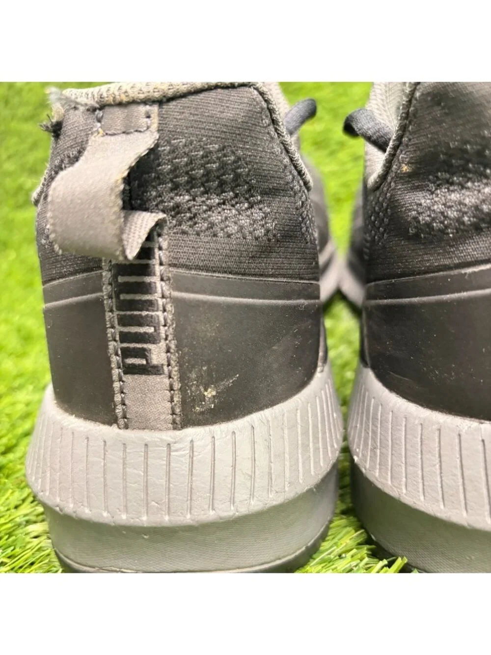 Puma Motion PWR Slide Mens Size 10 Black Gray Composite Toe Safety Work Shoes